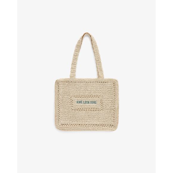 Aime Leon Dore Crochet Tote bag - Beige